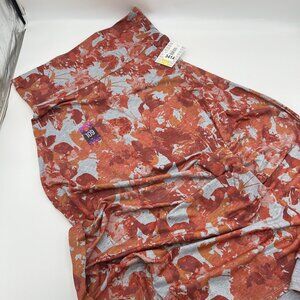 New with tags orange and gray LuLaRoe Maxi Skirt 3XL (26-28)